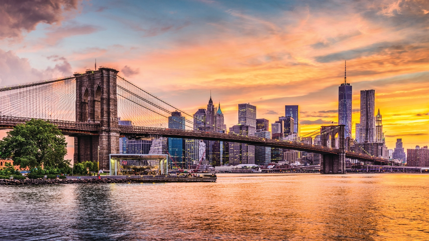 Brooklyn bridge NYC sunset Brooklyn bridge NYC sunset